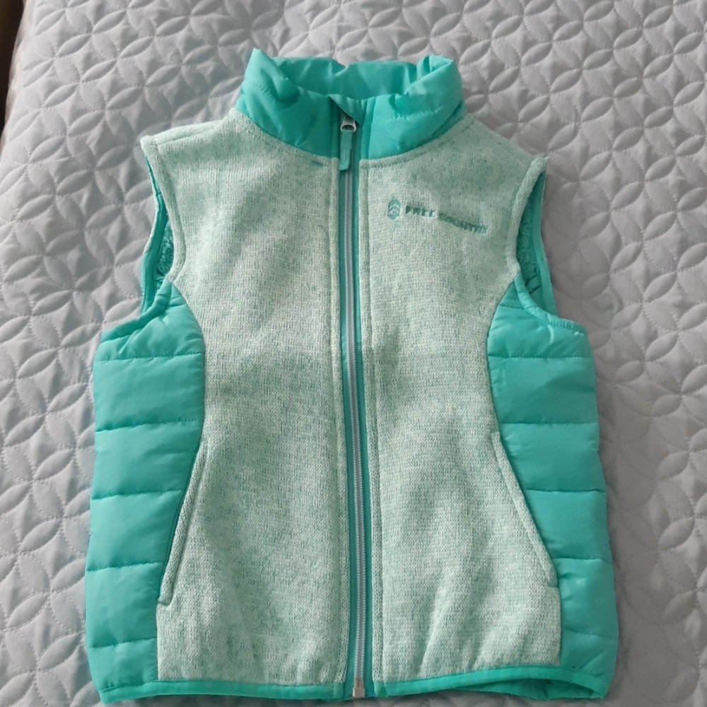 New Free Country Hybrid Vest Sherpa Fleece Lined  